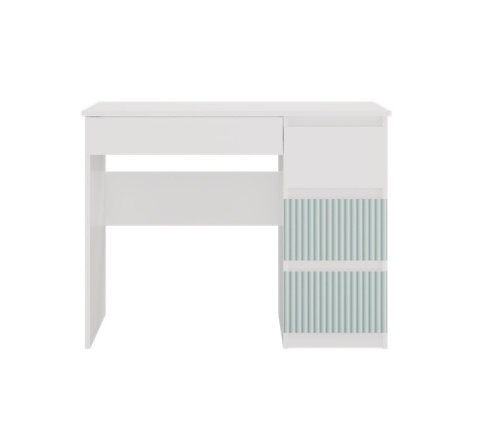 Biurko dla dziecka z szufladami BIUR-706-BIEL-MIET-P