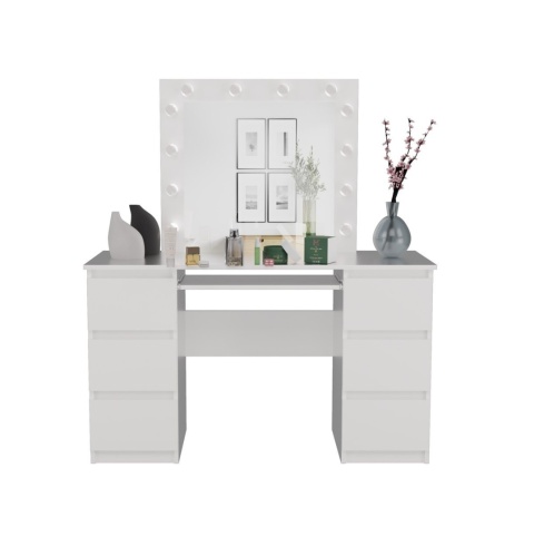 Biurko toaletka 2w1 TOA-1603-BIEL-MAT