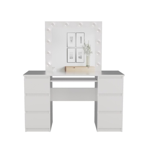 Biurko toaletka 2w1 TOA-1603-BIEL-MAT