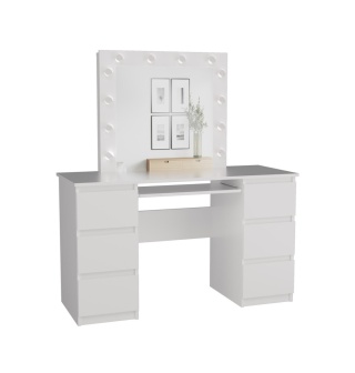 Biurko toaletka 2w1 TOA-1603-BIEL-MAT