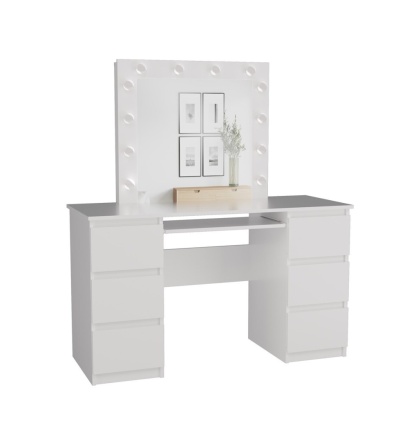 Biurko toaletka 2w1 TOA-1603-BIEL-MAT