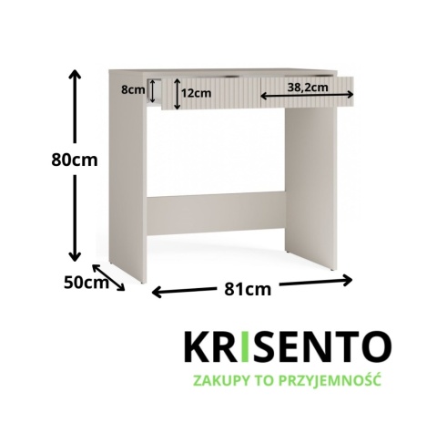 Biurko z 2 szufladami BIUR-729-KASZ