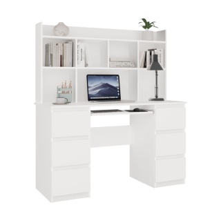 Biurko z nadstawką BIUR-705-NADST-BIEL-MAT