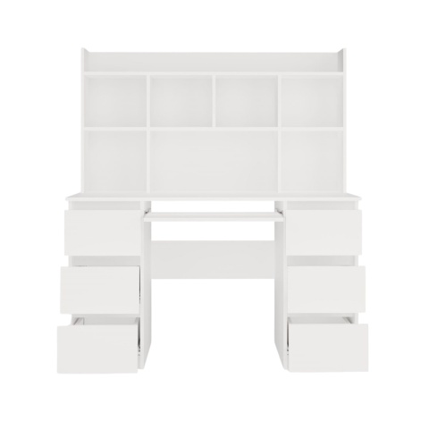 Biurko z nadstawką BIUR-705-NADST-BIEL-MAT