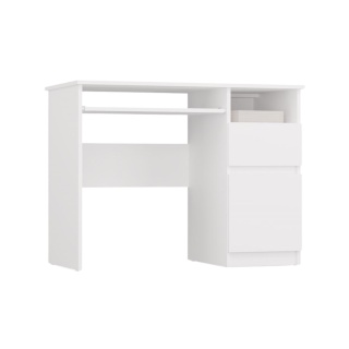 Biurko z szafką i szufladą BIUR-727-BIEL-MAT-P