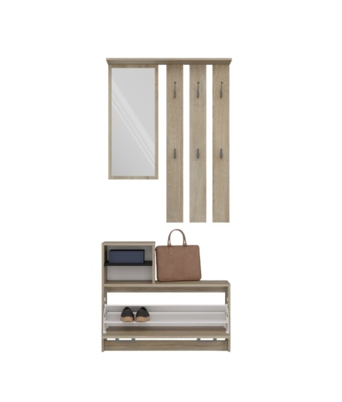 Garderoba na przedpokój dąb sonoma GAR-101-SON