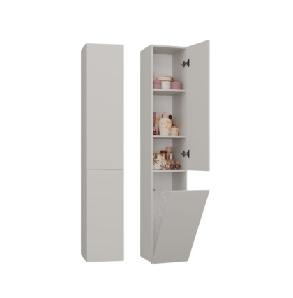 Kaszmirowy słupek do łazienki z koszem LAZ-1316-KASZ