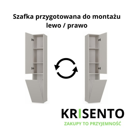 Kaszmirowy słupek do łazienki z koszem LAZ-1316-KASZ