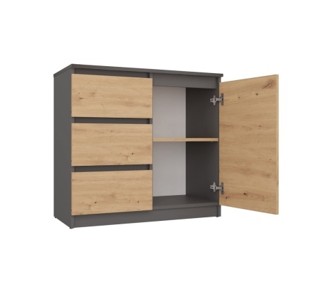 Komoda 80 cm szerokości KOM-910-ANT-ART