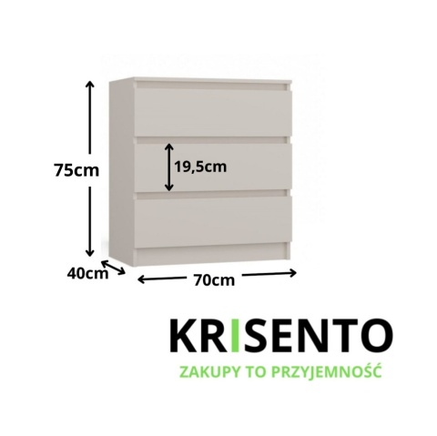 Komoda beżowa KOM-901-KASZ