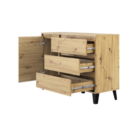 Komoda do sypialni na nóżkach KOM-929-ART