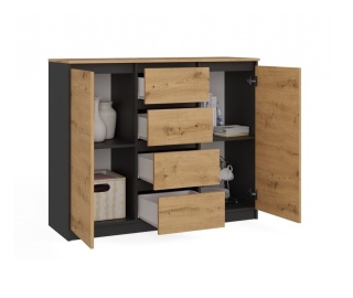 Komoda młodzieżowa 120cm KOM-913-ANT-ART-BA