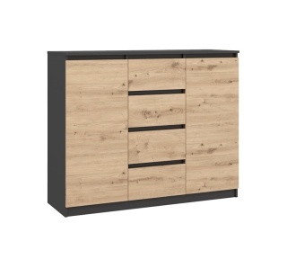 Komoda z szufladami i drzwiczkami KOM-913-ANT-ART