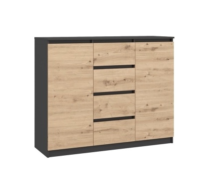 Komoda z szufladami i drzwiczkami KOM-913-ANT-ART