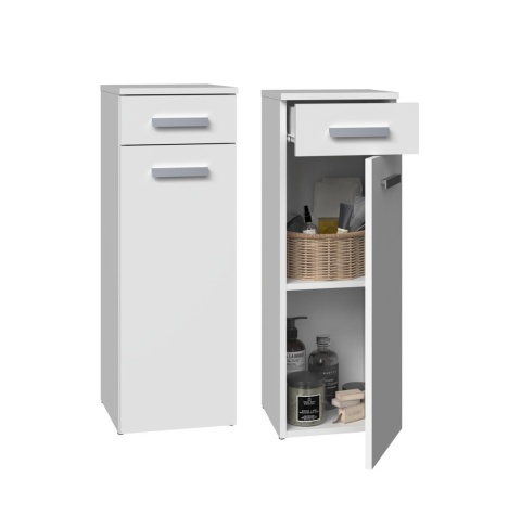 Mała szafka do łazienki LAZ-1317-BIEL-MAT