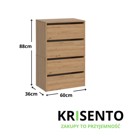 Modułowa szafka na buty BUT-204-ART-2X