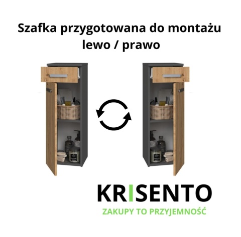 Półsłupek łazienkowy LAZ-1317-ANT-ART