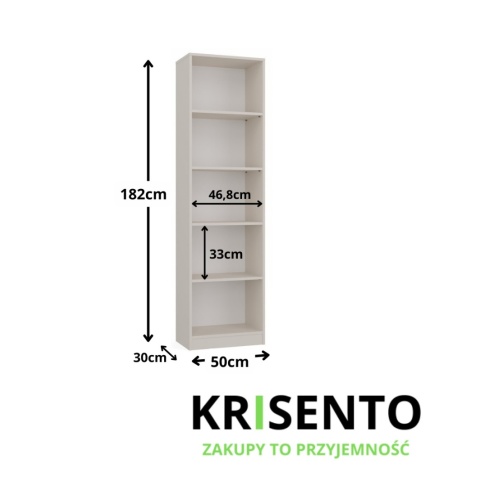 Regał 50 cm RE-1402-KASZ