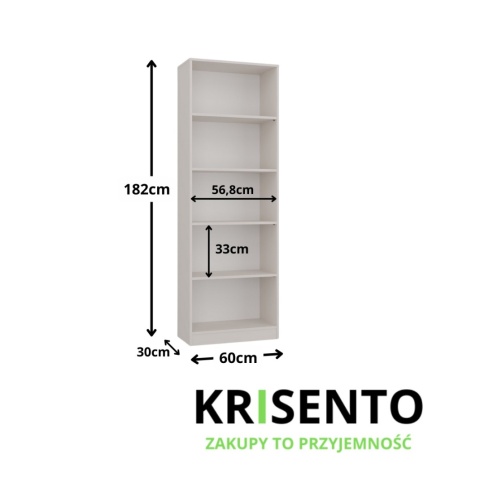 Regał 60 cm RE-1403-KASZ