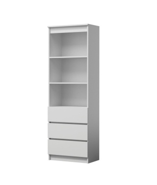 Regał biały z szufladami RE-1424-BIEL-MAT