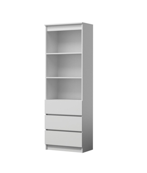 Regał biały z szufladami RE-1424-BIEL-MAT