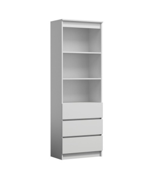 Regał biały z szufladami RE-1424-BIEL-MAT