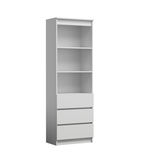 Regał biały z szufladami RE-1424-BIEL-MAT