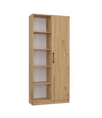 Regał częściowo zamykany dąb artisan RE-1426-ART