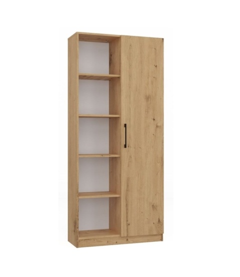 Regał częściowo zamykany dąb artisan RE-1426-ART