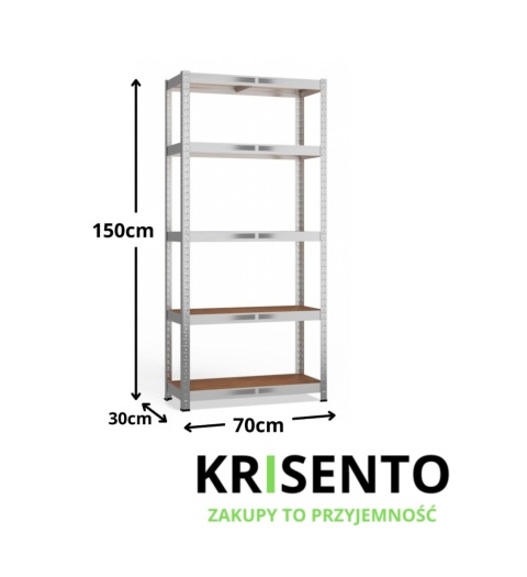 Regał do piwnicy 150x70x30 cm RE-1440-MET