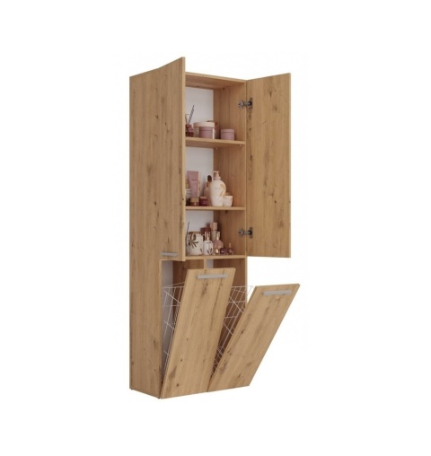 Regał łazienkowy z koszami LAZ-1322-ART