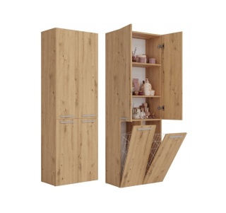 Regał łazienkowy z koszami LAZ-1322-ART