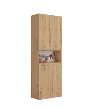 Regał łazienkowy z koszykami dąb LAZ-1321-ART