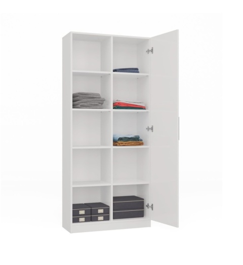 Regał półzamknięty 10 półek RE-1426-BIEL-MAT