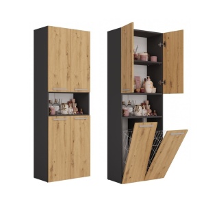 Słupek z koszami na pranie LAZ-1321-ANT-ART