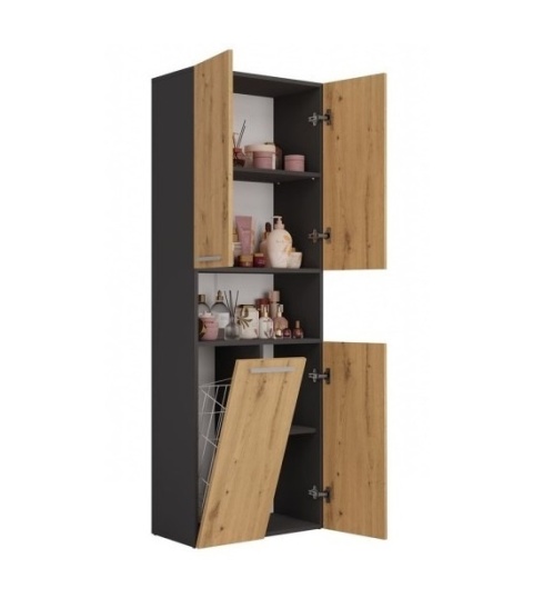 Słupek z koszem na pranie LAZ-1319-ANT-ART