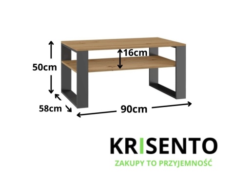 Stolik do kanapy STOL-803-ANT-ART
