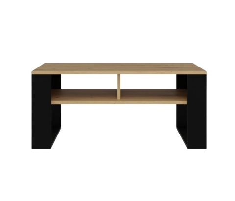 Stolik kawowy z lamelami STOL-804-ART-CZERN-LAM