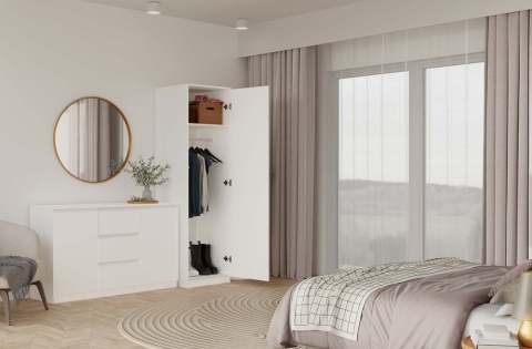 Szafa 50 cm szerokości SZAF-1001-BIEL-MAT