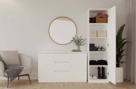 Szafa 50 cm szerokości SZAF-1001-BIEL-MAT
