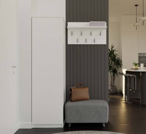 Szafa 50 cm szerokości SZAF-1001-BIEL-MAT