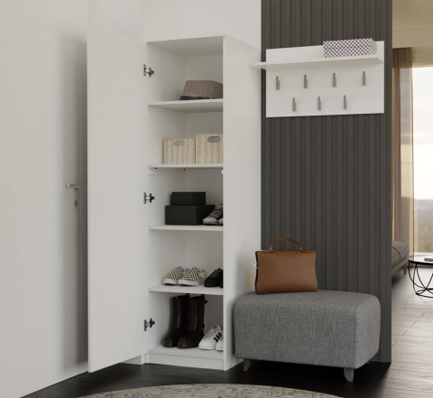 Szafa 50 cm szerokości SZAF-1001-BIEL-MAT