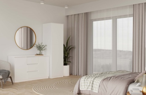 Szafa 50 cm szerokości SZAF-1001-BIEL-MAT