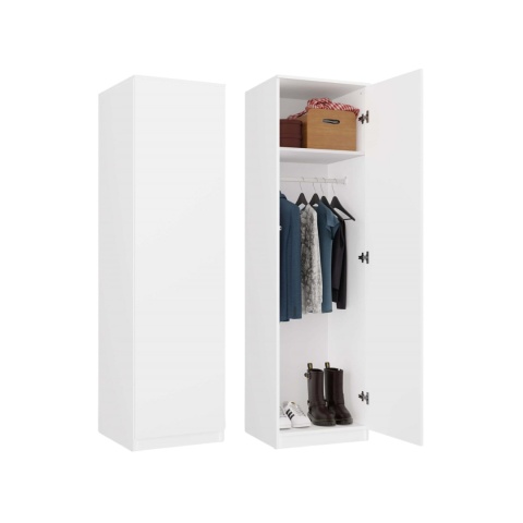 Szafa 50 cm szerokości SZAF-1001-BIEL-MAT