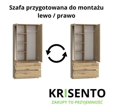 Szafa do pokoju młodzieżowego SZAF-1009-ART