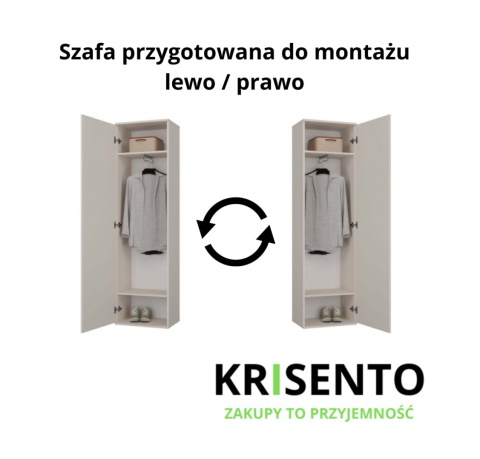 Szafa głębokość 35 cm SZAF-1003-KASZ