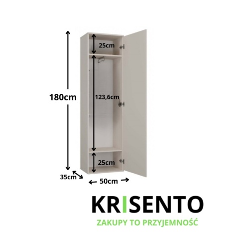 Szafa głębokość 35 cm SZAF-1003-KASZ