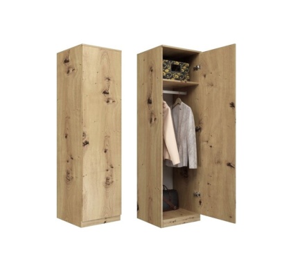 Szafa jednodrzwiowa z półkami SZAF-1001-ART