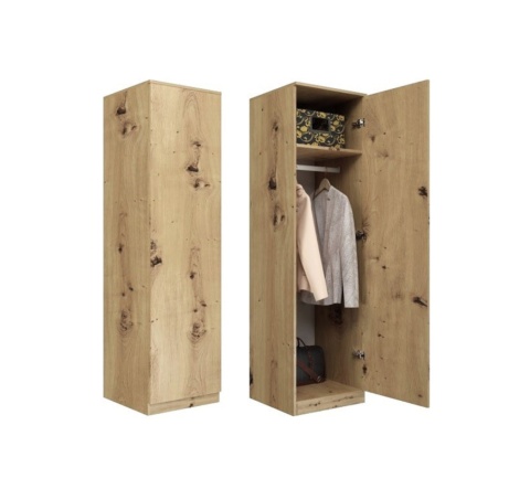 Szafa jednodrzwiowa z półkami SZAF-1001-ART