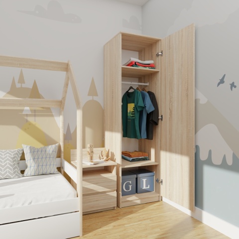 Szafa ubraniowa głębokość 50 cm SZAF-1001-SON